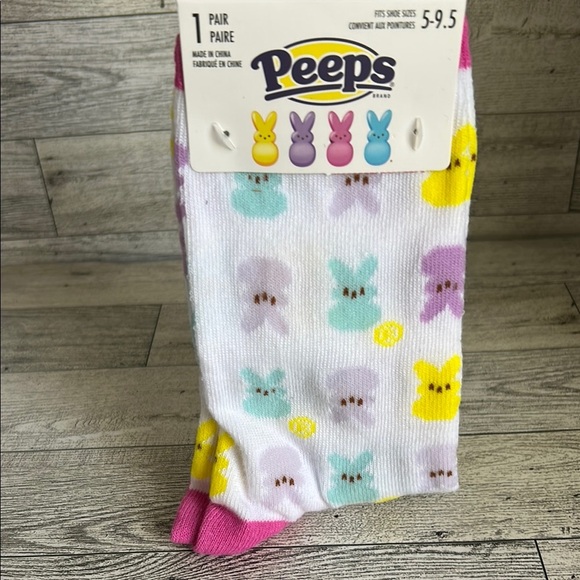 peeps Accessories - Multicolor Bunny Socks